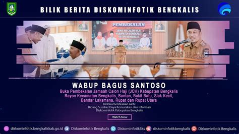 Wabup Bagus Santoso Buka Pembekalan Jama Ah Calon Haji Rayon Bengkalis