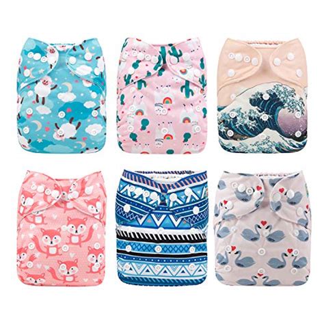 ALVABABY Baby Cloth Diapers One Size Adjustable Washable Reusable For