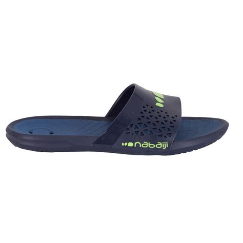 Men S Pool Sandals Slap 500 Plus Blue Decathlon