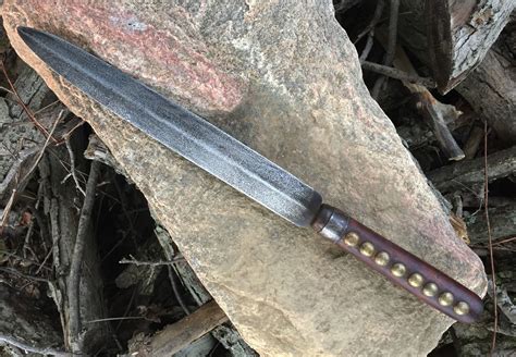 Hand Forged Replica Of An Original Plains Indian Lance Knife A