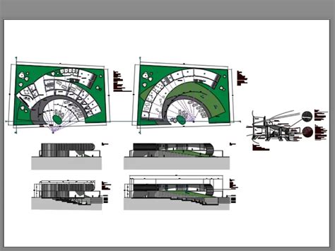 Cultural Center In Autocad Cad Library