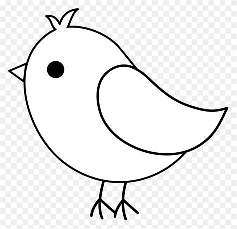 Clipart Bird Drawing Winging - Clipart Black And White Bird - FlyClipart