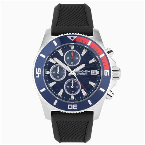 Sekonda Pacific Wave Men S Sports Chronograph Watch Round