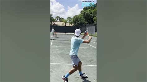 Tennis Drill For Backhand 1 Forehand 2 Backhands Youtube