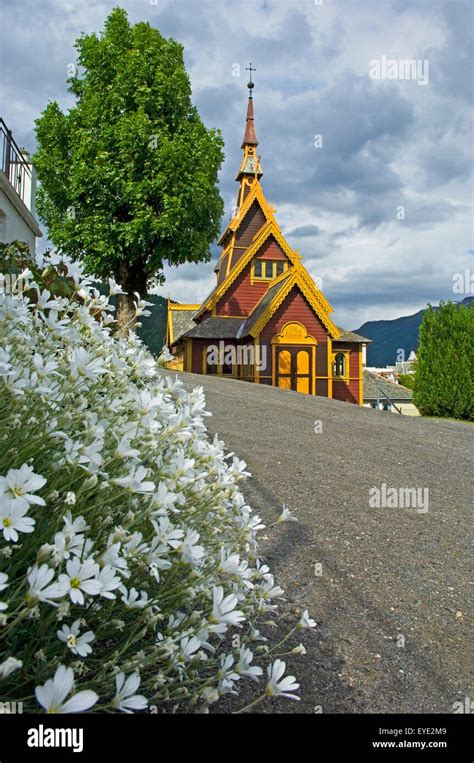 Norway Sognefjord English Church Or Church Of St Olav Balestrand