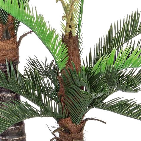 Palmera Cyca Artificial Dos Troncos Palmeras Plastico Oasis Decor