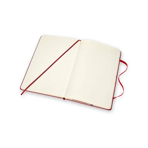 Moleskine Moomim Carnet Ligne Grand Format Rouge Les Fournitures