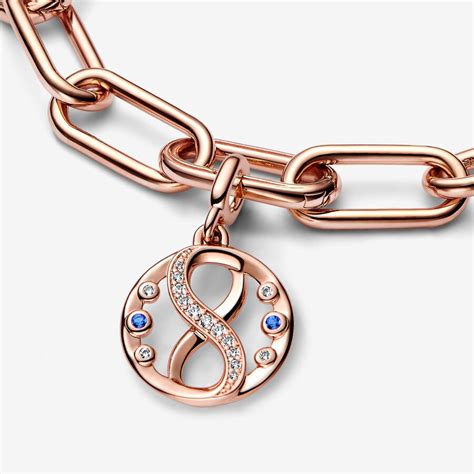 Pandora Me Infinity Symbol Medallion Charm Rose Gold Plated Pandora