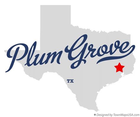 Map of Plum Grove, TX, Texas