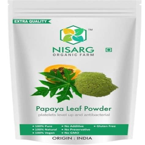 Ayurvedic Product Natural And Pure Papaya Leaf Powder At Best Price In