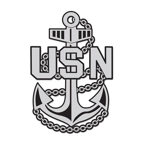 Navy Anchor Logo Decal