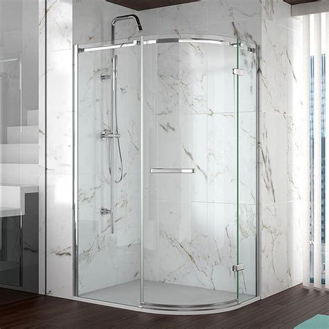 Merlyn 8 Series Frameless 1 Door Offset Quadrant Enclosure 1200 X 900mm