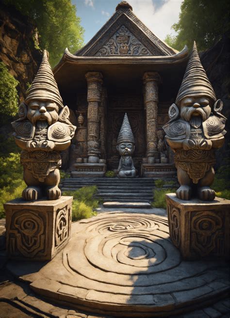 Lexica An Ancient Spiritual Gnomes Stone Temple Zen Style Garden