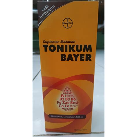 Jual TONIKUM BAYER Syrup Multivitamin Mineral Zat Besi Shopee Indonesia