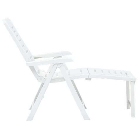 Chaise Longue Pliable Plastique Blanc Yin Cdiscount Jardin