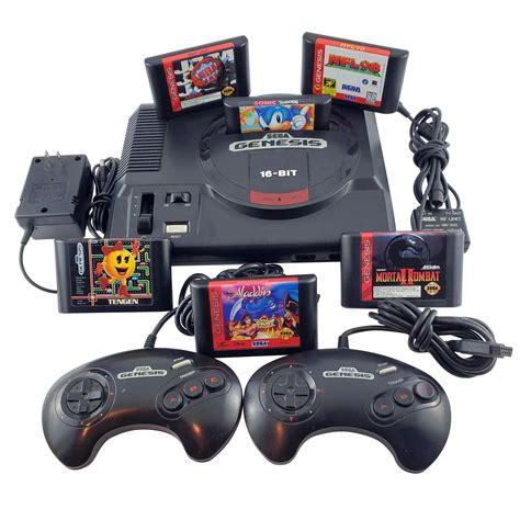 sega genesis console model  retro vgames