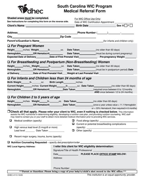 Dhec Form 4113 Fill Out Sign Online And Download Fillable Pdf South