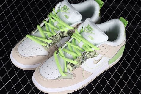 Dv Nike Dunk Low Disrupt Green Snakeskin Favsole