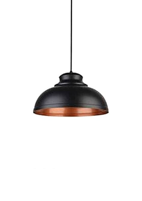 Industrial Pendant Light Black Shaded Dome - Ecoshift Corporation