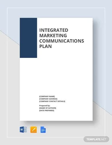 Integrated Marketing Communication Plan 10 Examples Format How To