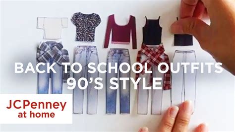 Back To School Outfits 90s Fashion Jcpenney Youtube