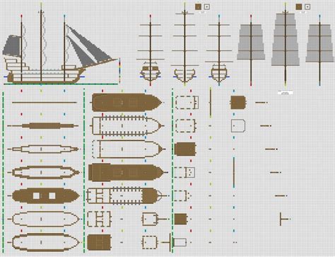 Pirate Ship Schematic Minecraft Minecraft Pirate Ship Schema