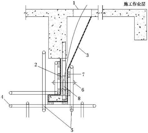 一种梁下混凝土挂板二次浇筑施工结构的制作方法2