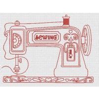 Vintage Sewing Machines Redwork Redwork Machine Embroidery Designs