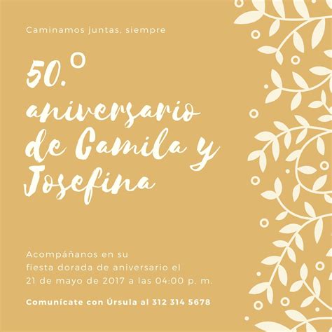 Plantillas Para Invitaciones De Bodas De Oro Gratis Canva