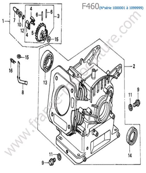 Vue Clat E Et Pi Ces D Tach Es Bloc Moteur Pour F Honda France