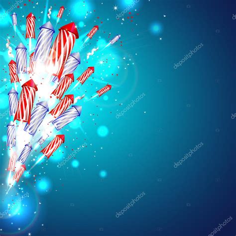 New year background with fireworks Stock Vector Image by ...