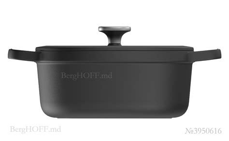 Казаны : Овальная Кастрюля чугунная BergHOFF Graphite