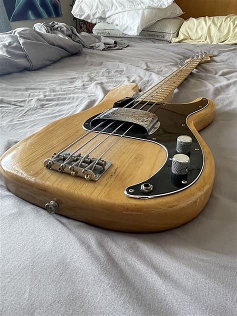 Fender Precision Bass 1977 Natural Finish Reverb