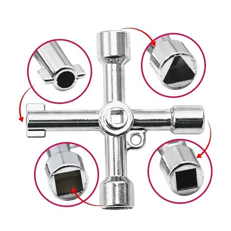 4 Way Multi Functional Universal Cross Key Plumbers Buy 4 In 1 Cross