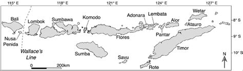 Map Of The Lesser Sunda Islands And Bali Bali Becomes Periodically