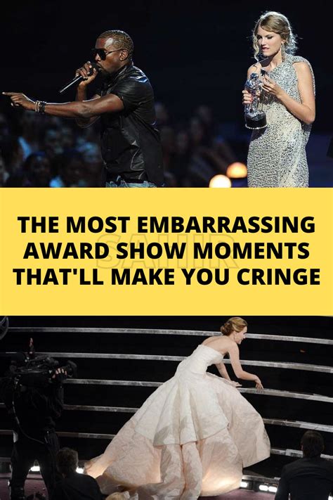 The Most Embarrassing Award Show Moments That Ll Make You Cringe In 2023 Embarrassing In This