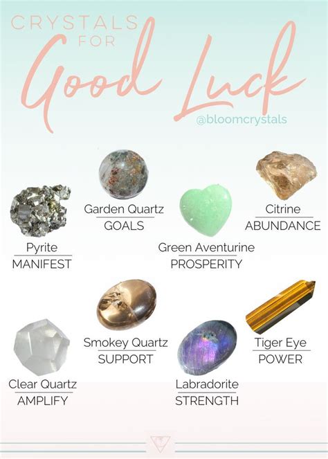 Crystals For Good Luck Crystals For Luck Crystals For Wealth Stones