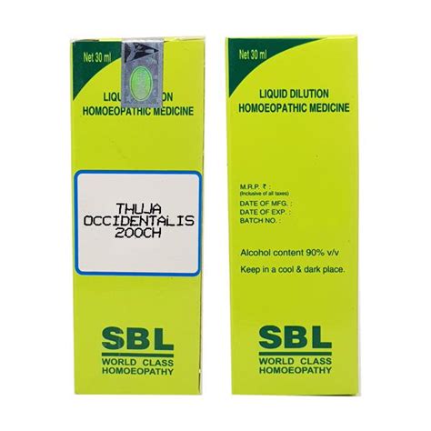 Buy Sbl Thuja Occidentalis 200 Liquid 30 Ml Online At Best Price Homeopathy