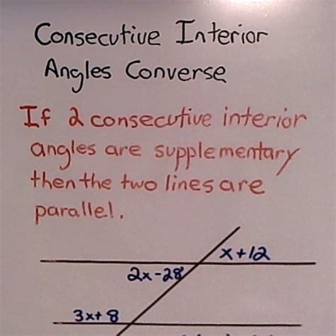 Consecutive Interior Angles Converse Tutorial Sophia Learning