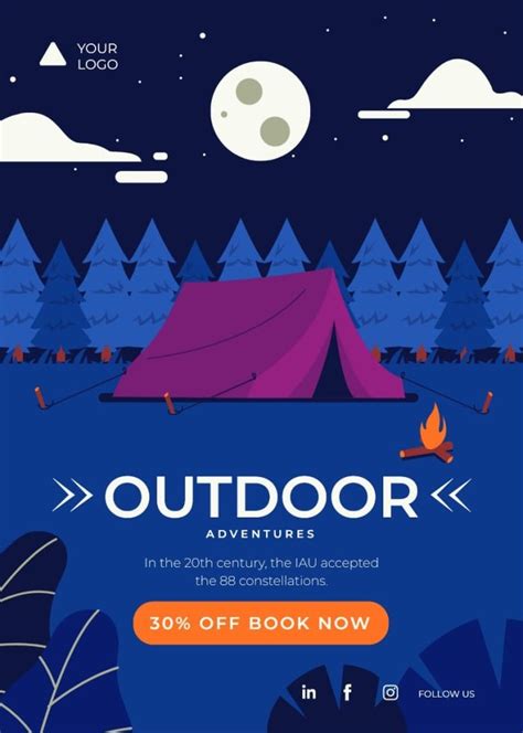 Free Camping Poster Templates To Design I Wepik