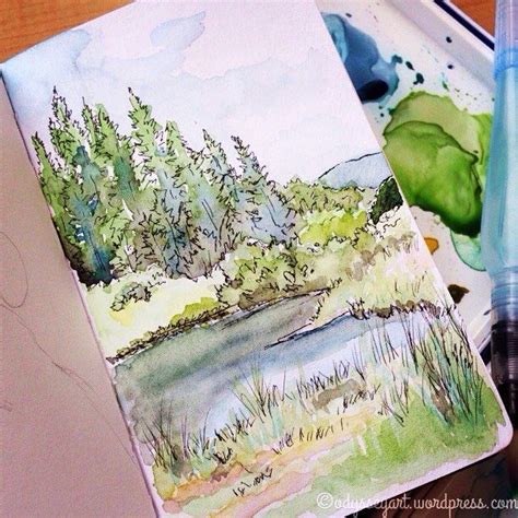 Today S Worldwatercolormonth Painting Finished Up The Plein Air