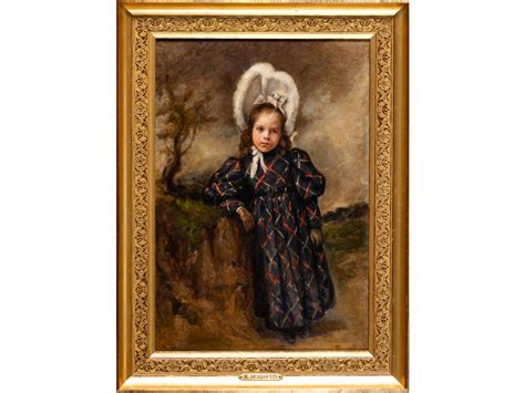 Marcellin Gilbert DESBOUTIN 1823 1902 Portrait D Une Enfant Au