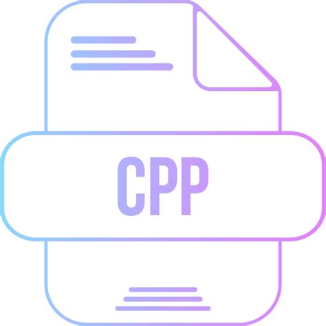 cpp generic gradient outline icon