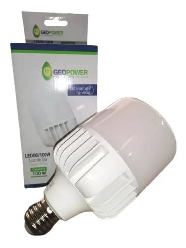 Focos Led 100w Luz Blanca Rosca E40 C adaptador E26 Geopower Envío gratis