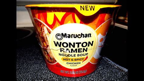 Maruchan Hot Spicy Chicken Wonton Ramen YouTube