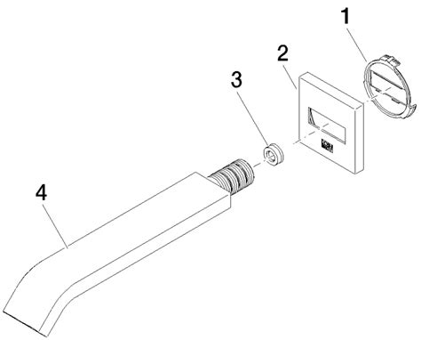 DORN BRACHT 13 801 670 06 Tub Spout For Wall Mounted Installation Guide