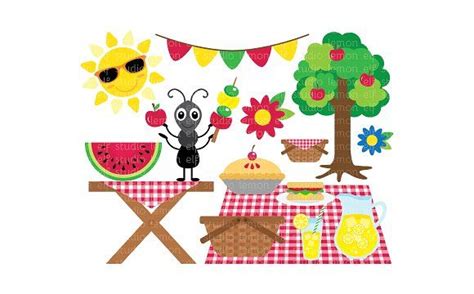 Summer Picnic Clipart Lescl38 Free Clip Art Clip Art Picnic Theme