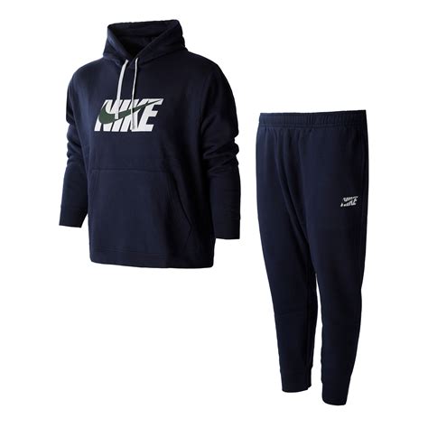 Buy Nike Sportswear Graphic Hooded Tracksuit Men Dark Blue White