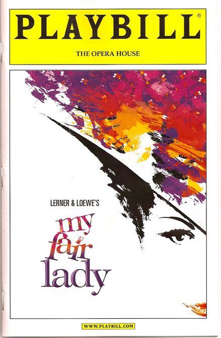 My Fair Lady Broadway Playbills Musical Theatre Broadway Broadway