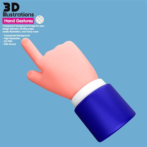 Premium Psd 3d Illustration Icon Hands